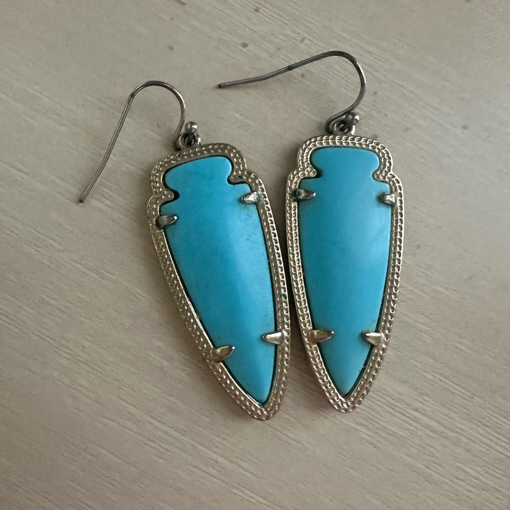 Kendra Scott Turquoise Aztec Earrings